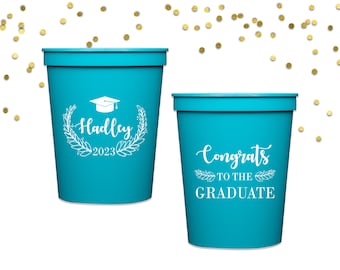 Class of 2025 Graduation Cups, High School College Graduation Party Decorations, Personalized Party Favors
