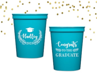 Class of 2024 Graduation Cups, High School College Graduation Party Decorations, Personalized Party Favors