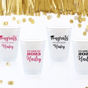 12oz Graduation Cups, Custom Graduation Cups, Graduation Cups, Party Cups, Graduation Party Supplies, Grad cups, Grad Party, Grad Supplies