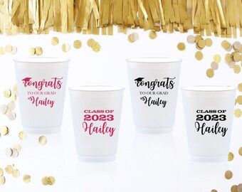 12oz Graduation Cups, Custom Graduation Cups, Graduation Cups, Party Cups, Graduation Party Supplies, Grad cups, Grad Party, Grad Supplies