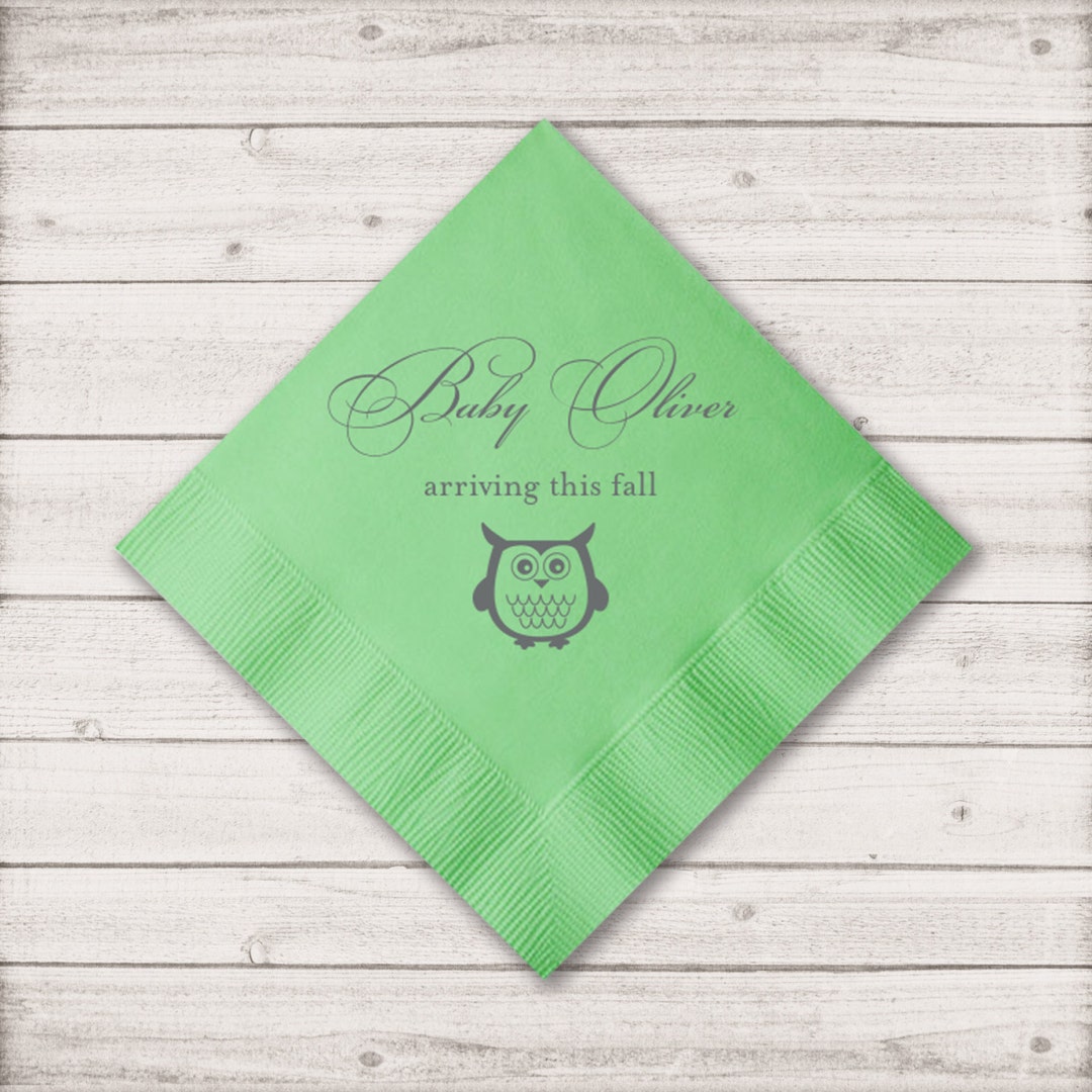 Shower Napkins, Custom Baby Shower Napkins, Event Napkins, Birthday Napkins, Monogrammed Napkins