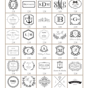 Monogrammed Wedding Matches, Personalized Wedding Matches, Custom Matchbook Wedding Monogram Favors, Custom Printed Matches, matchbook 339