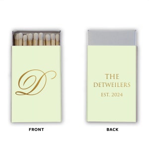 Single Initial Matches, Personalized Wedding Matchboxes, Custom Printed Matches, Unique Wedding Favors, Sparkler Send-Off, Cigar Bar Matches