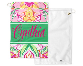 Personalized Gym Towel, Monogrammed Workout Towel, Sport Towel with name, preppy spin towel, Tennis Towel, Yoga Towel