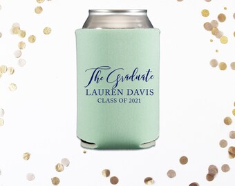 Custom Graduation Custom Can Coolers, Cheers to the Graduate, Graduation Party Favor, Personalized Graduation Gift