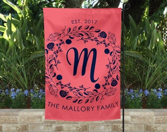 Personalized Garden Flag Welcome Sign With Family Name Farmhouse Décor Rustic Country Décor Custom Welcome House Flag Customize Yard Flag