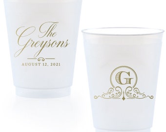 Engagement Party Custom Frosted Cups, 8oz, 9oz, 10oz, 12oz, 14oz, 16oz, 20oz, 24oz / Personalized Cups, Party Cups, Party