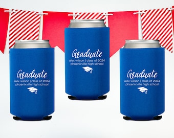 Graduation Party Favors, Graduation Can Cooler, Graduation 2024, College Grad Party, Class of 2024 Gift, Cheers and Beers