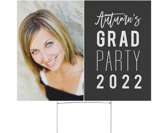 Personalized Graduation Sign FREE SHIPPING | Sign for High School or College Graduation | Choose Your Color