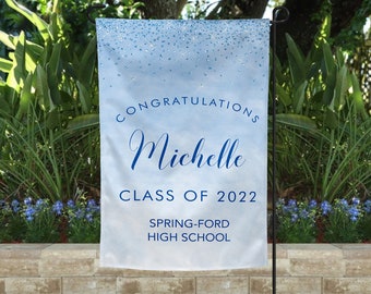 Graduation Flag, Custom Graduate Sign. Class of 2025 Decor. Graduating Celebrate Senior Garden Flag. Personalized Senior Flag. Senior Year