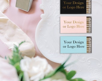 Personalized Wedding Matches - Monogram Matchbox, Custom Matchbox, Sparkler Send Off Matches, Wedding Favor Matches, Party Favors, Your logo