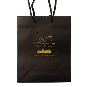 Custom Hotel Wedding Welcome Bags with names & Date, Personalized Gift Bags, Custom Wedding Weekend Bags for Guests, Favor Bag 132