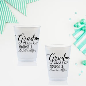 Class of 2025 Cups Personalized Graduation Cups Graduation Party Decorations Custom Printed Plastic Cups 2025 Graduation Cups Party Favors