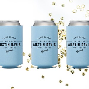 2025 Graduation Party Favors Personalized Can Cooler Class of 2025 Can Huggers Graduation Decorations Graduation Cups