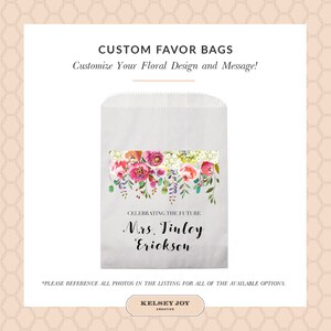 Bridal Shower Favor Bags, Bride to Be Treat Bags, Candy Buffet Bags, Candy Bar Bags, Paper Bag