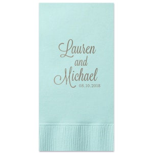 Personalized Guest Towels, Wedding Napkins, Anniversary Napkins, Party Supplies, Personalized Gift for Friends & Family, Bathroom Towels 209