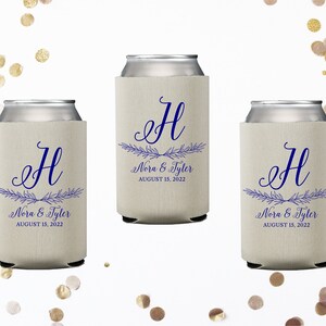 Custom Wedding Can Coolers, Personalized Wedding Can Coolers