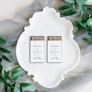 Personalized Wedding Matches - Monogram Matchbox, Custom Matchbox, Sparkler Send Off Matches, Wedding Favor Matches, Party Favors, Your logo