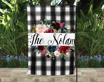 Personalized Flag, Welcome Garden Flag, Welcome House Flag, Farmhouse Garden Flags, Rustic Country Decor, Monogram flag