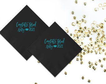 Class of 2025 Graduation Party Decorations, Personalized Napkins, Custom Napkins, Event Napkins, Grad Party, College, High School Luncheon