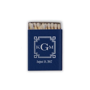Personalized Match Boxes, Anniversary Favors, Party Favors, Custom Matches, Foil Stamped, Matchbox Favors, Cigar Bar, Wedding Matches, 245