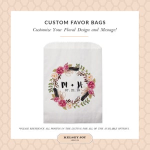 Wedding Favor Bags, Wedding Welcome Bags, Wedding Favors, Wedding Favor Bags for Candy, Personalized Wedding Favor Bag, Doughnut Favor Bags