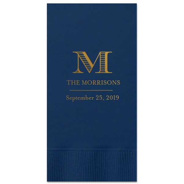 Personalized Guest Napkins Paper Etsy