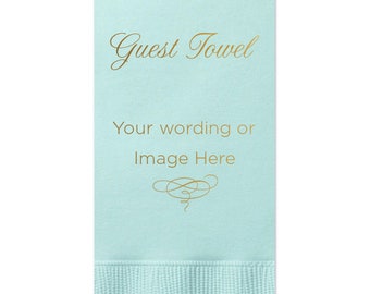 Custom Order - 100 Guest Towels - tons of colors, Hand Towels, Wedding Decoration, Custom Wedding Gift, Bridal Shower Decoration