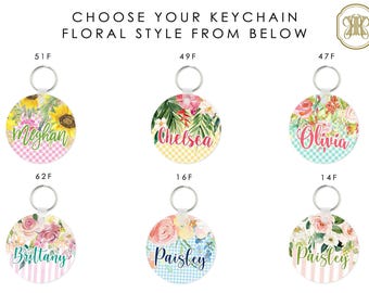 Key Chain Key Ring Personalized Key Chain Monogrammed Gift Teacher Sweet 16 New Car Cute Car Accessories For Women Keychain Custom Monogram