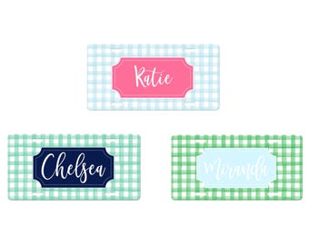 Front Car Tag, Vanity Plate, License Plate, Personalized Tag, Monogram Front Plate,