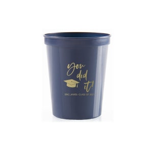 Custom Frosted Wedding Cups, 5oz / 8oz / 9oz / 10oz / 12oz / 14oz / 16oz / 20oz / 24oz / Graduation Birthday Bachelorette Engagement Baby
