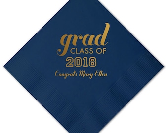 Class of 2023, Senior 2109, Grad Party Napkins, Personalized Napkin, Custom Napkin, 2023 Graduation Napkins, Graduation Party Decoration 222