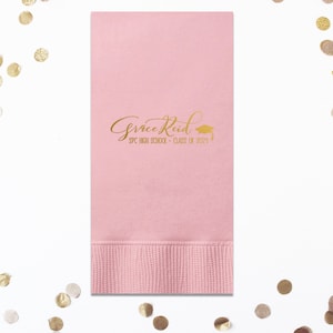 Class of 2025, Senior 2025, Grad Party Napkins, Personalized Napkins, Custom Napkins, 2025 Graduation Napkins, Graduation Party Decorations