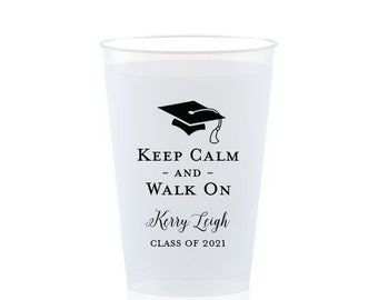 Graduation Party Cups, Custom Graduation Cups, Personalized Party Cups, Printed Shatterproof Cups, Graduation Favors, Class of 2024