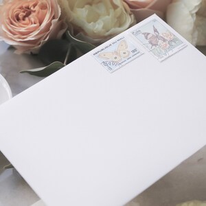 A7 Euro Flap Envelopes and Printing, Wedding Envelopes, Printed Guest & Return Address Envelope Calligraphy