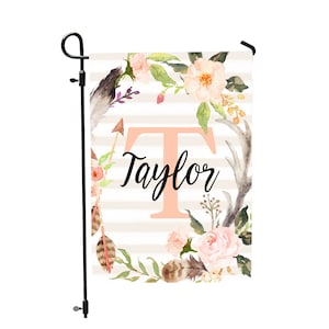 Personalized Garden Flag, Welcome Flag, Summer Garden Flag, Cactus Garden Flag, Western Flag, Outdoor Decor, Garden Flag