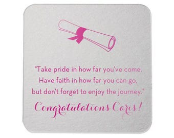 Graduation Coasters, Personalized Coasters, Custom Grad Coasters, Class of 2025, name coaster, Congrats Grad, Graduation Party, Coasters 224