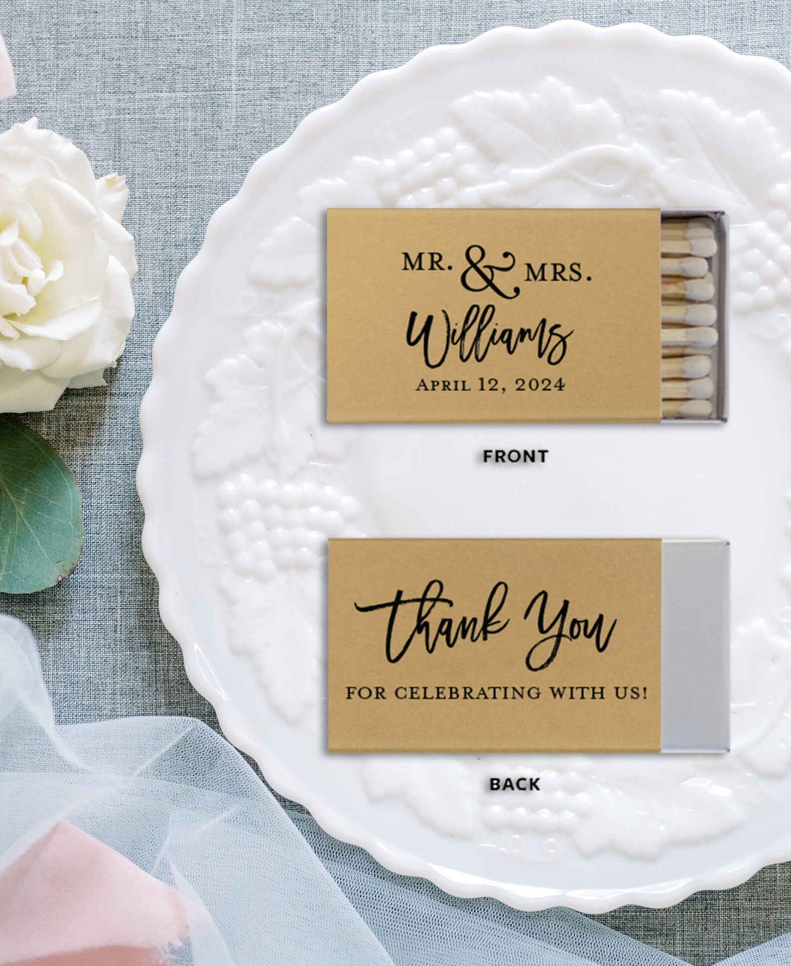 BULK Wedding Matches SET OF 50 Custom Matches Our Etsy
