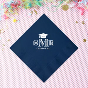 Graduation Napkins, 2025 Graduation, College Grad, Congrats Grad, Personalized Napkins, Cocktail Napkins, Beverage Napkins, Party Napkins