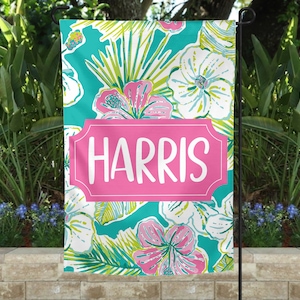 Monogram Garden Flag, Personalized Garden Flag, Welcome Garden Flag, Home Garden Flag, Welcome House Flag, Monogram House Flag