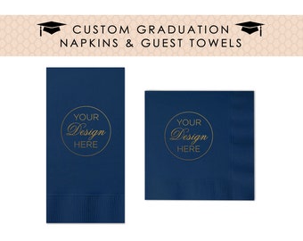 The Class of 2024 Napkins, Personalized Set of 100 High School College, Graduation Napkins, 2024 Graduation Decor - Cocktail Luncheon Dinner