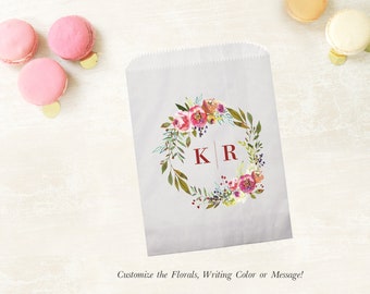 Wedding Candy Buffet Bags, Favor Bags, Treat Bags, Personalized Food Truck Bags, Wedding Favors, Goodie Bags, Set of 25 Kraft paper Bags