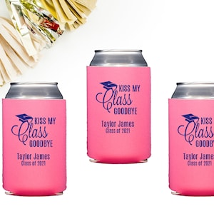2025 Graduation Party Favors Personalized Can Cooler Class of 2025 Can Huggers Graduation Decorations Graduation Cups