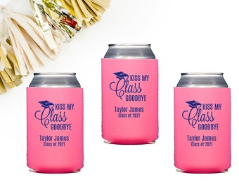 2025 Graduation Party Favors Personalized Can Cooler Class of 2025 Can Huggers Graduation Decorations Graduation Cups