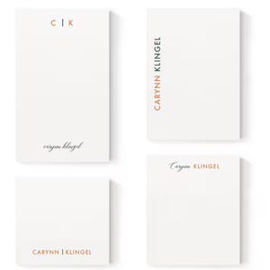 Personalisierter Notizblock, Monogramm Notizblock Kundengebundener Notizblock Personalisierte Geschenke, Monogramm Stationäres Kundenspezifisches Briefpapier