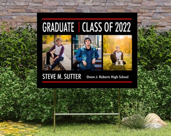 Graduation Yard Sign, Graduation Lawn Sign, Class of 2024, Graduation Decoration, High School Graduation, College Graduation, Personalized