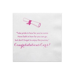 Beverage Napkins, Graduation Napkins, Class of 2025, Graduation Party, Congrats Grad, Cocktail Napkins, Party Napkins, 2025 Graduation 224