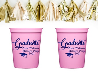 Personalized Graduation Stadium Cup, Printed Party Cups, Personalized party cups, Party Favors, Graduation Party Favors, Class of 2024