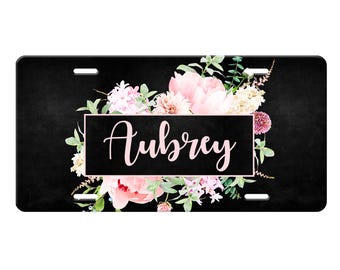 License Plate Monogrammed Gifts Personalized Car Tag Car Accessories Mobile Accessories Gift Ideas For Her Travel Sweet 16