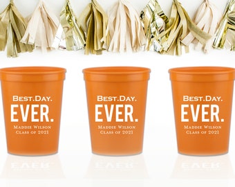 2025 Graduation Cups Graduation Party Decorations Congrats Grad Plastic Cups Graduation Party Favors - Class of 2025 Cups